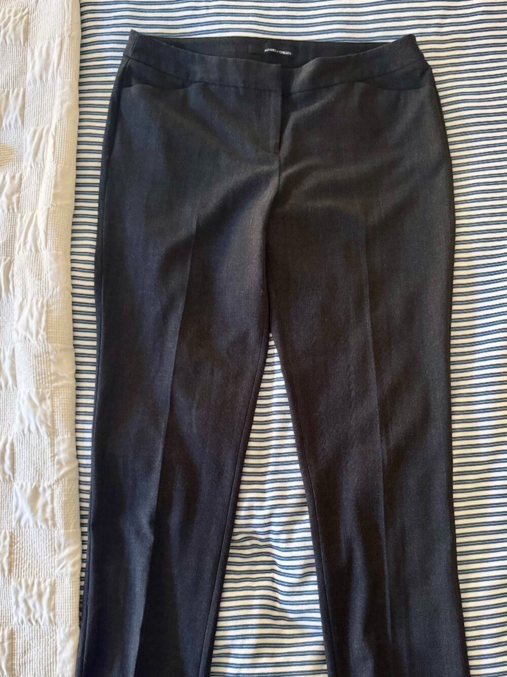 Amanda + Chelsea. Size 10. Charcoal Gray. Tailor stretch dress pants.